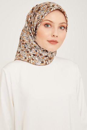 روسری رنگی کرپ ساتن ابریشم Armine - کد 838949150