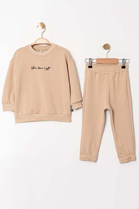 ست بالاتنه و پائین تنه بژ بچه گانه بافتنی Gold Class Kidswear - کد 852539495