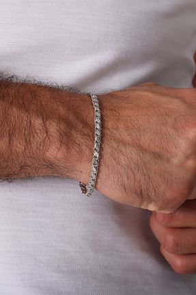 دستبند نقره مردانه 925 عیار Linterna Silver - کد 852547133