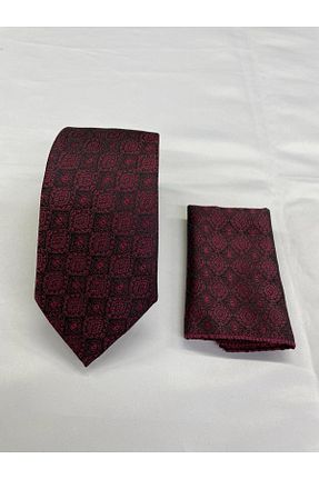 کراوات زرشکی مردانه بافتنی GİORGİ CORN - کد 852548983