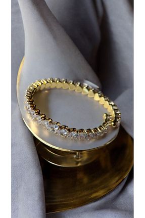 دستبند استیل (فولاد) طلائی زنانه استیل ضد زنگ İNN JEWELLERY - کد 845712080