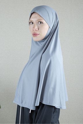 روسری طوسی پلی استر dua