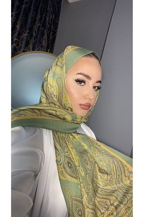 شال سبز زنانه پنبه (نخی) کد 852572192