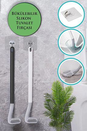 فرچه توالت سفید سیلیکون ARVALE - کد 852598491