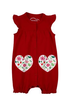 سرهمی قرمز بچه گانه بدون آستین Mavipink - کد 852625029
