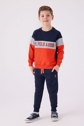 ست گرمکن سرمه ای بچه گانه پنبه پلی استر U.S. Polo Assn. - کد 852835933