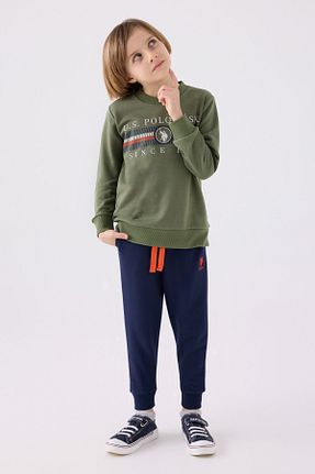 ست گرمکن خاکی بچه گانه پنبه پلی استر U.S. Polo Assn. - کد 852835801