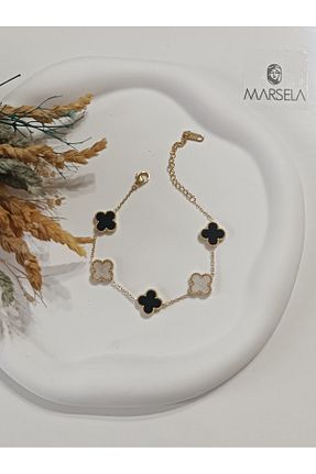 دستبند استیل (فولاد) مشکی زنانه استیل (فولاد) Lujo - کد 824521875