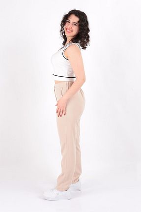 شلوار بژ زنانه پلی استر Puane - کد 776581743