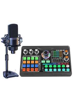 میکروفون کامپیوتر مشکی Coverzone - کد 852704829