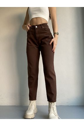 شلوار جین قهوه ای زنانه پاچه تنگ Butik Gardrop - کد 852775978