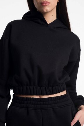 ست بالاتنه و پائین تنه مشکی زنانه بافت Deocept - کد 852767790