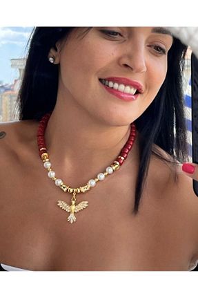 گردنبند مروارید سفید مروارید فرهنگی byebruketenci - کد 847906163