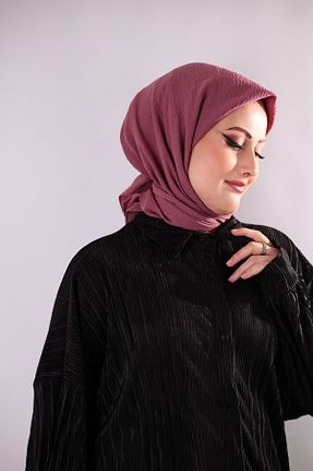روسری زرشکی ساده Pieef - کد 852781931