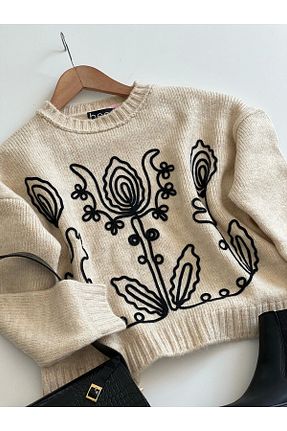 پلیور طوسی زنانه Relaxed hepsi moda - کد 852830796