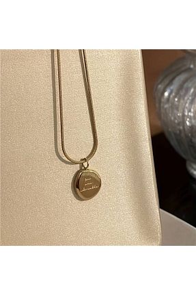 گردنبند استیل ( فولاد ) طلائی زنانه استیل (فولاد) Charm n Shine - کد 852826153