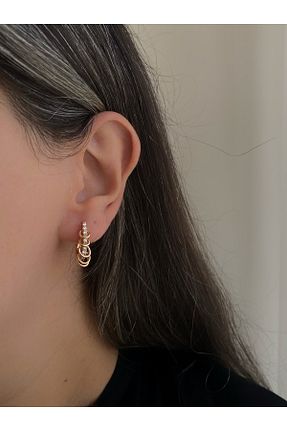 گوشواره جواهر رنگی حلقه Owentis - کد 195620995