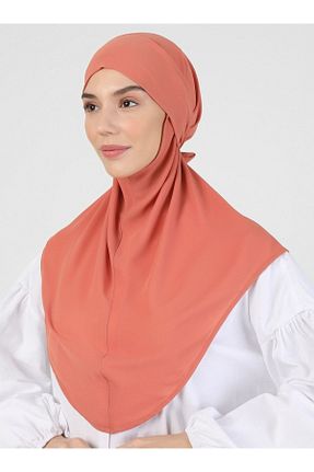 شال صورتی زنانه کرپ Ecardin - کد 449739786
