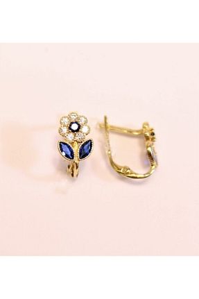 گوشواره طلا زرد بچه گانه 14 عیار Güler Kuyumculuk - کد 51760953