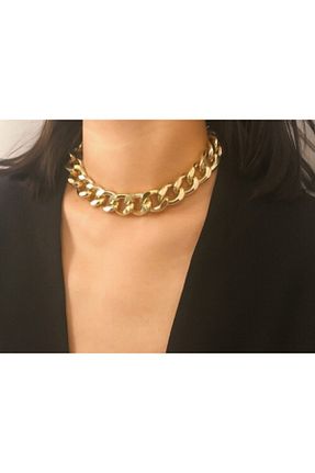 گردنبند جواهر زرد زنانه برنجی Armasstore - کد 52038009