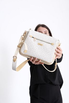 کیف دوشی بژ زنانه چرم مصنوعی Just Polo - کد 51338001