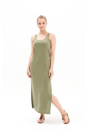 لباس سبز زنانه بافتنی رگولار آستین-بلند کد 94565066