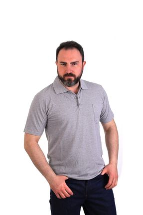 پولوشرت طوسی مردانه پارچه ESER İŞ GÜVENLİĞİ - کد 75304743