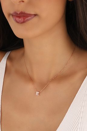 گردنبند نقره صورتی زنانه 925 عیار Lia Berto - کد 128550937