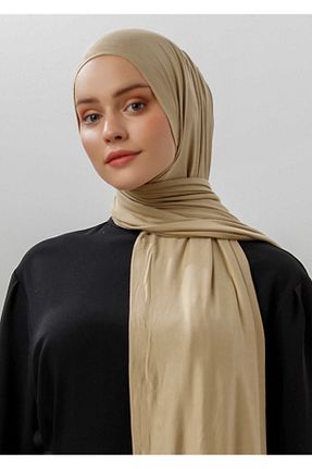 شال بژ زنانه ویسکون Larissa Scarf - کد 129352574