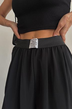 شلوار مشکی زنانه اکریلیک Quzu - کد 848878600