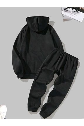 ست بالاتنه و پائین تنه مشکی زنانه بافت Deocept - کد 853021910