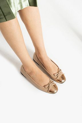 بابت بژ زنانه چرم مصنوعی Afrshoes - کد 773496294