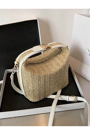 کیف دوشی سفید زنانه چرم مصنوعی İAMBTŞY - کد 852938598