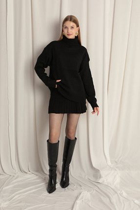 ست بالاتنه و پائین تنه مشکی زنانه تریکو Kaktüs - کد 852969188