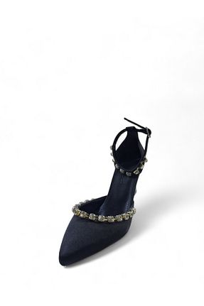 کفش مجلسی مشکی زنانه پاشنه نازک GlamStep - کد 852976477