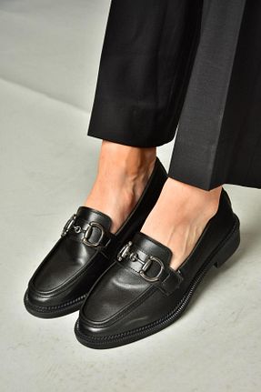 کفش کلاسیک مشکی زنانه چرم لاکی Fox Shoes - کد 852997719
