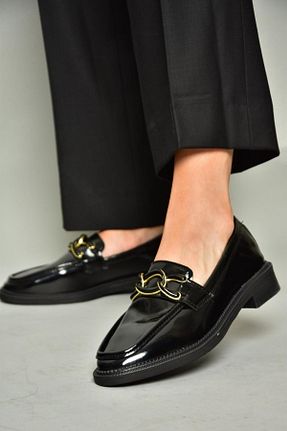 کفش کلاسیک مشکی زنانه چرم مصنوعی Fox Shoes - کد 852997652
