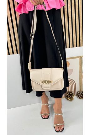 کیف دوشی بژ زنانه چرم مصنوعی Nstil - کد 825446310