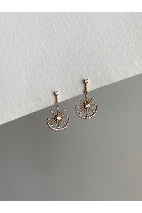 گوشواره استیل (فولاد) طلائی زنانه استیل (فولاد) Owentis - کد 736445598