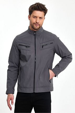 کاپشن طوسی مردانه رگولار X-AVIR - کد 810899230