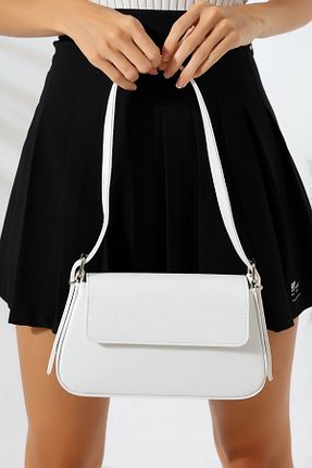 کیف دوشی سفید زنانه چرم مصنوعی Ladies - کد 853102892