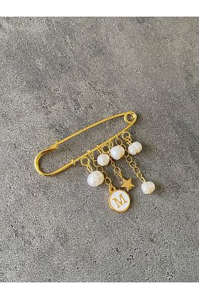 سنجاق سینه طلائی زنانه فلزی Lucky Designs - کد 466504122