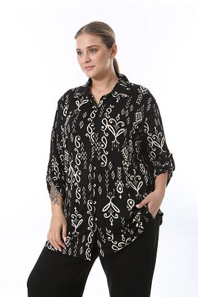 پیراهن سایز بزرگ مشکی زنانه مام فیت XL Modam - کد 853268292