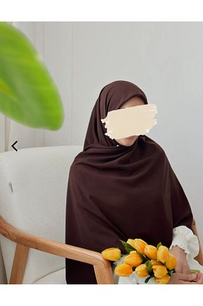 روسری قهوه ای پنبه ای dua