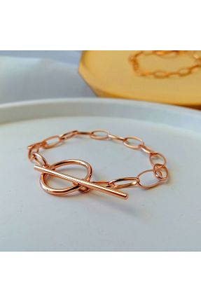 دستبند استیل (فولاد) طلائی زنانه استیل (فولاد) Butik - کد 853286240
