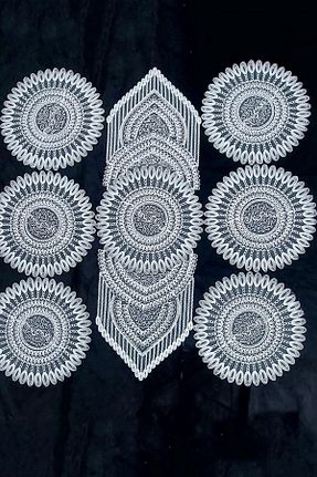 رومیزی نباتی پلی استر Çt Çeyizci Tekstil - کد 852937133