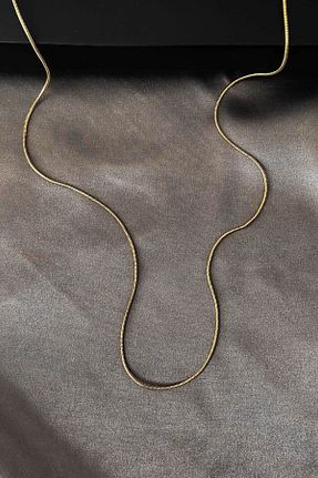 گردنبند استیل ( فولاد ) طلائی زنانه استیل ضد زنگ roshel - کد 852952970