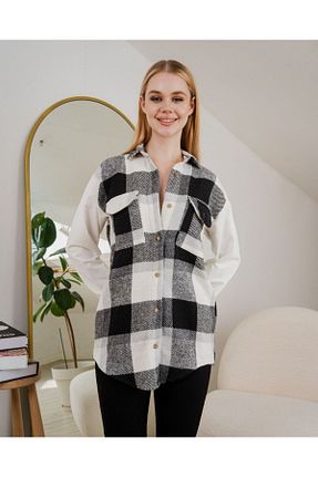 پیراهن مشکی زنانه رگولار POZİGİ - کد 852971563