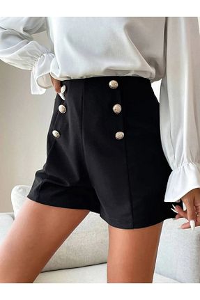 شلوارک و برمودا مشکی زنانه Relaxed SEVOS - کد 853001538