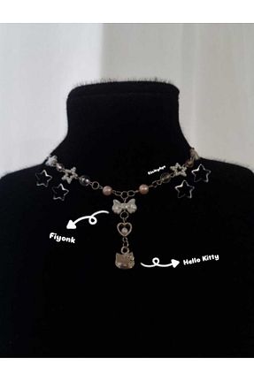 گردنبند جواهر زنانه فلزی Crosswonder - کد 853004790